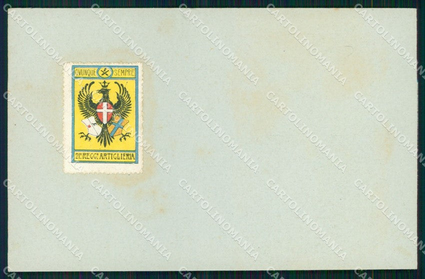 Militari 21° Reggimento Artiglieria cartolina XB6566 – fronte