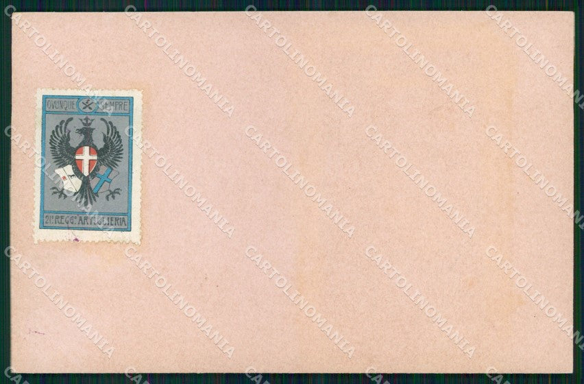 Militari 21° Reggimento Artiglieria cartolina XB6567 – fronte