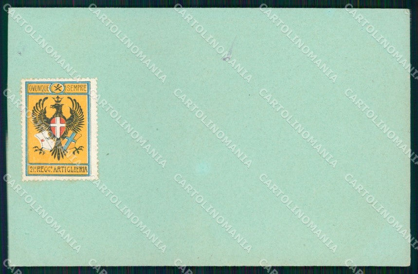 Militari 21° Reggimento Artiglieria cartolina XB6573 – fronte