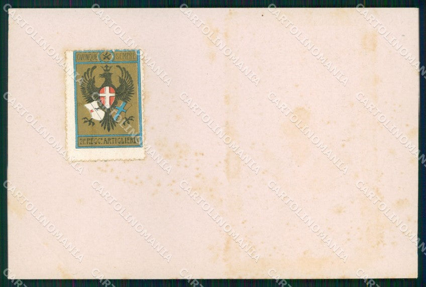 Militari 21° Reggimento Artiglieria cartolina XB6574 – fronte