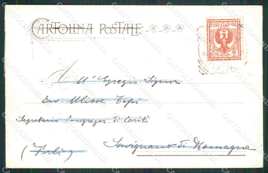 Militari 1° Reggimento Artiglieria da Costa Genova cartolina XB6599 – retro