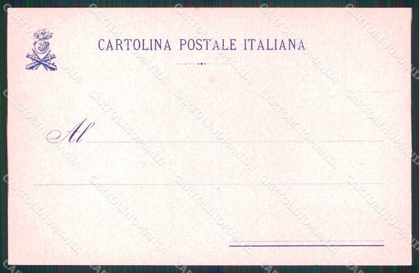 Militari 3° Reggimento Artiglieria da Costa cartolina XB6612 – retro
