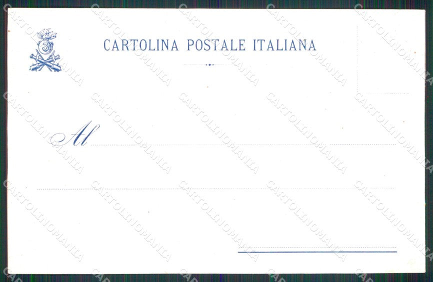 Militari 3° Reggimento Artiglieria da Costa cartolina XB6613 – retro