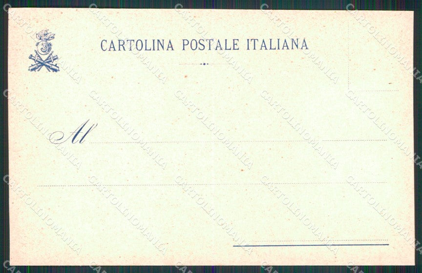 Militari 3° Reggimento Artiglieria da Costa cartolina XB6614 – retro