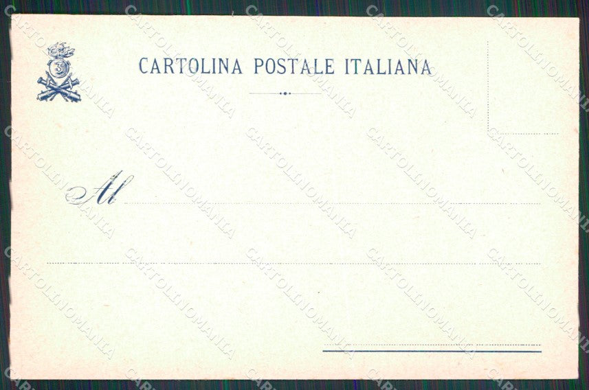 Militari 3° Reggimento Artiglieria da Costa cartolina XB6615 – retro