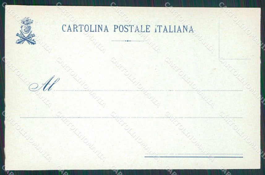 Militari 3° Reggimento Artiglieria da Costa cartolina XB6616 – retro
