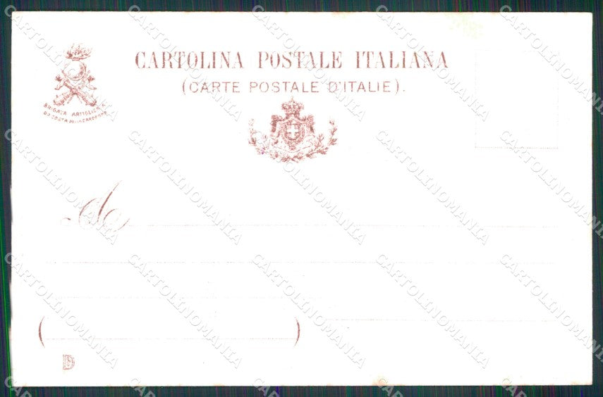 Militari Brigata Artiglieria Costa della Sardegna La Maddalena cartolina XB6618 – retro