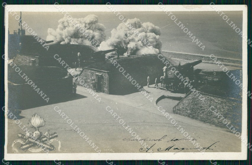 Militari Brigata Artiglieria Costa Genova Foto cartolina XB6625 – fronte