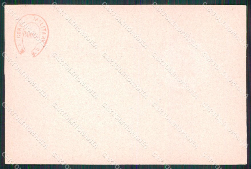Militari 1° Reggimento Artiglieria da Fortezza cartolina XB6647 – retro