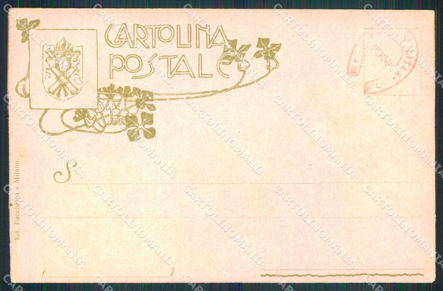 Militari 1° Reggimento Artiglieria da Fortezza cartolina XB6661 – retro