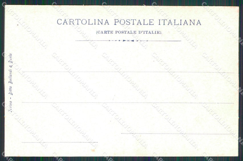 Militari 1° Reggimento Artiglieria da Fortezza cartolina XB6664 – retro