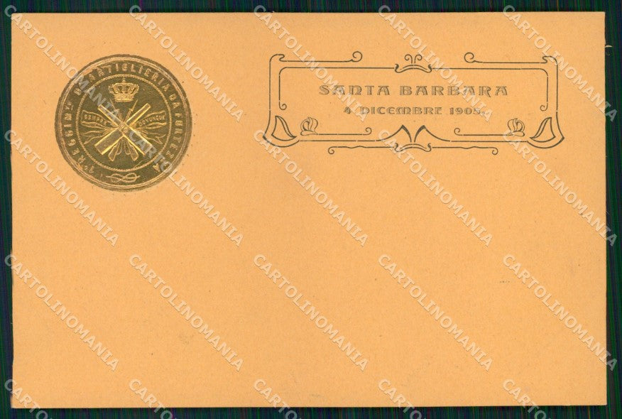 Militari 1° Reggimento Artiglieria da Fortezza Santa Barbara cartolina XB6667 – fronte