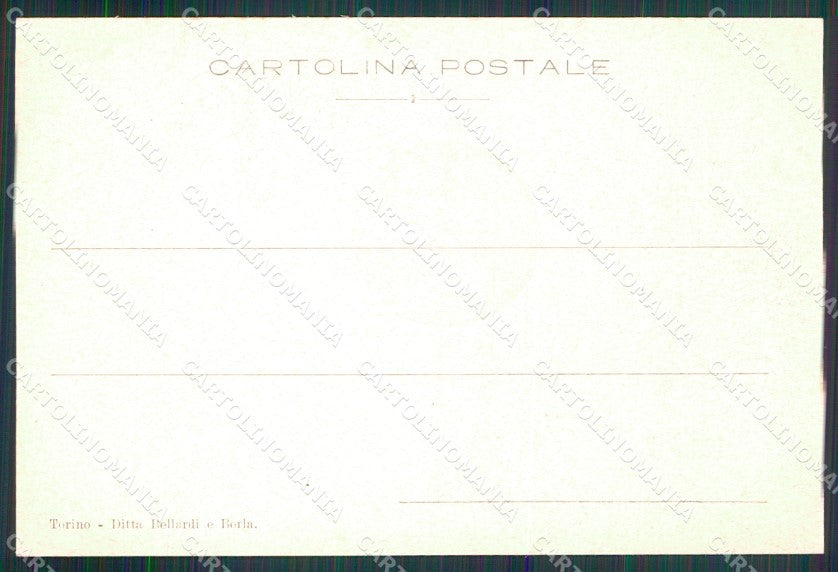 Militari 1° Reggimento Artiglieria da Fortezza 16/300 cartolina XB6670 – retro