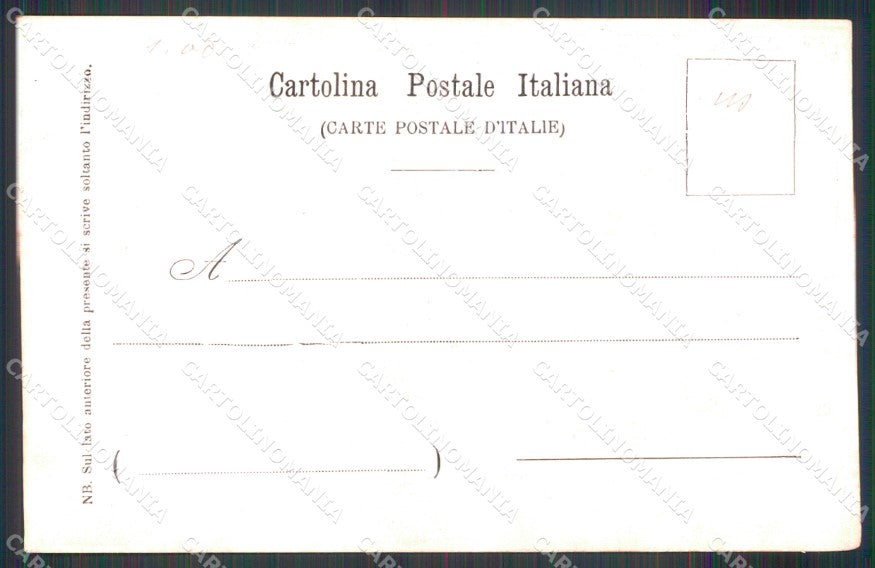Militari Brigata Artiglieria da Fortezza Roma Rossi cartolina XB6695 – retro