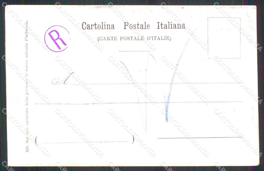 Militari Brigata Artiglieria da Fortezza Roma Rossi cartolina XB6696 – retro