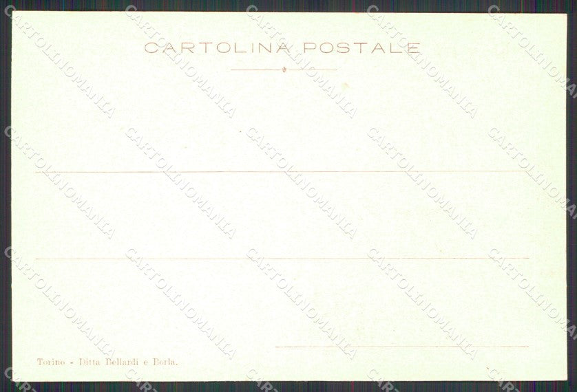 Militari 1° Reggimento Artiglieria da Fortezza cartolina XB6699 – retro