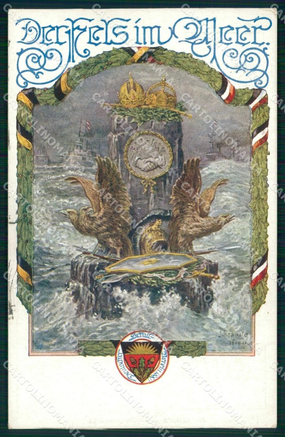 Militari Propaganda Kranzle Deutscher Schulverein 660 cartolina XB6745 – fronte
