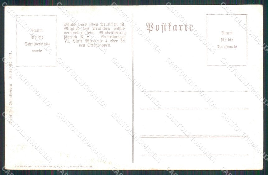 Militari Propaganda Kutzer Deutscher Schulverein 661 cartolina XB6746 – retro