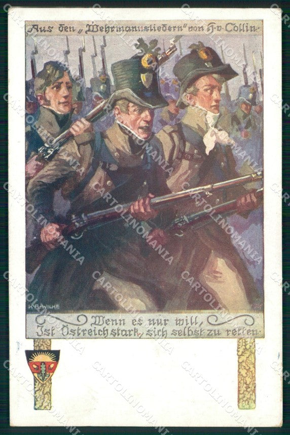 Militari Propaganda K. A. Wilke Deutscher Schulverein cartolina XB6747 – fronte