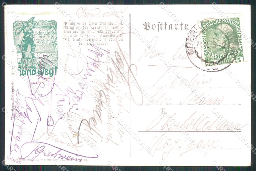 Militari Propaganda K. A. Wilke Deutscher Schulverein cartolina XB6747 – retro