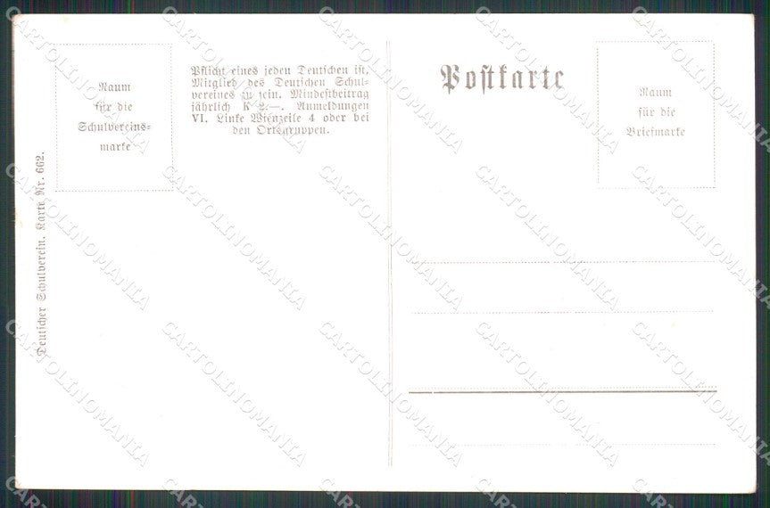 Militari Propaganda Kutzer Deutscher Schulverein 662 cartolina XB6759 – retro