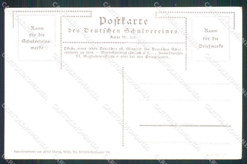 Militari Propaganda Deutscher Schulverein 151 cartolina XB6760 – retro