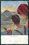 WW1 WWI Propaganda Finalmente Tricolore cartolina XB6779 – fronte