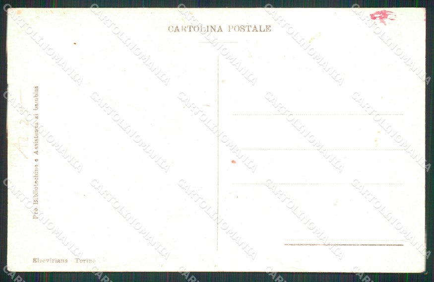 WW1 WWI Propaganda Italiana Assistenza Bambini Natale Gatto cartolina XB6819 – retro