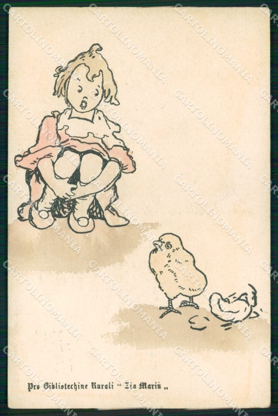 WW1 WWI Propaganda Italiana Assistenza Bambini Lina Gherardi cartolina XB6822 – fronte