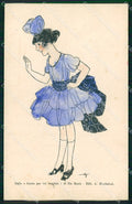 WW1 WWI Propaganda Italiana Assistenza Bambini Golia cartolina XB6829 – fronte