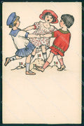 WW1 WWI Propaganda Italiana Assistenza Bambini Golia ? cartolina XB6830 – fronte
