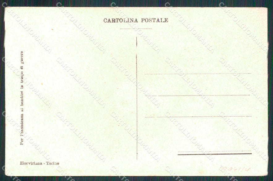 WW1 WWI Propaganda Italiana Assistenza Bambini Caramba cartolina XB6834 – retro