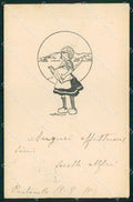 WW1 WWI Propaganda Italiana Assistenza Bambini Golia cartolina XB6837 – fronte