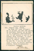 WW1 WWI Propaganda Italiana Assistenza Bambini Atoa cartolina XB6839 – fronte