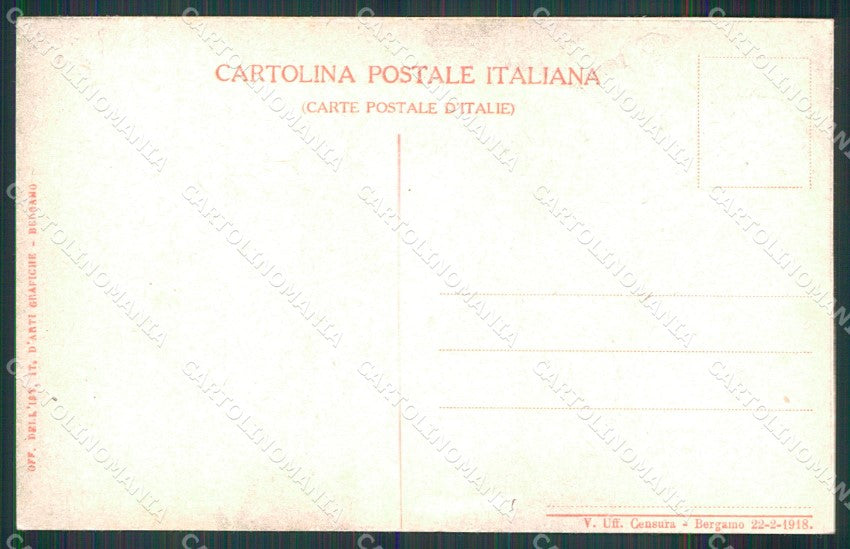 WW1 Propaganda Italiana Prestito Nazionale Tricolore Borgoni cartolina XB6859 – retro