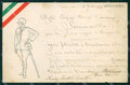 WW1 WWI Propaganda Italiana Tricolore Artiglieria PIEGA ABRASA cartolina XB6872 – fronte