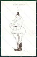 WW1 WWI Propaganda Italiana Anti German Passani cartolina XB6878 – fronte