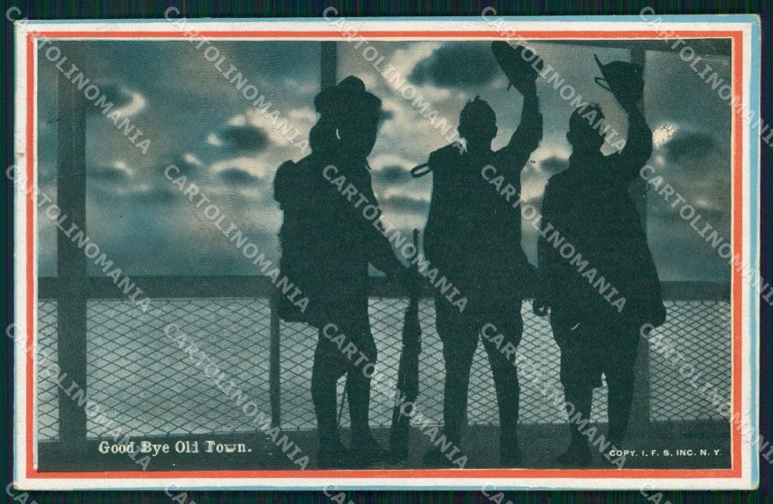 Militari Military Soldier Army Silhouettes 105 cartolina XB6881 – fronte