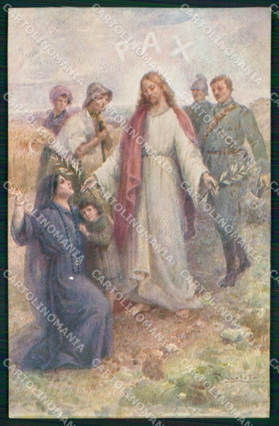 WW1 WWI Propaganda Italiana Pace Pizzolato cartolina XB6894 – fronte