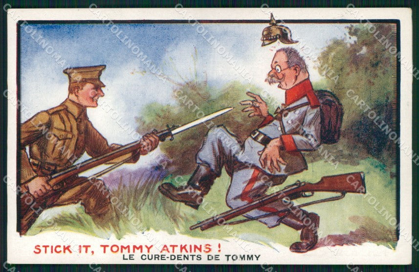 WW1 WWI British Propaganda Anti German serie 919 Heckscher cartolina XB6901 – fronte