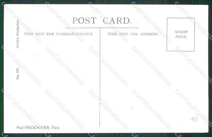 WW1 WWI British Propaganda Anti German serie 919 Heckscher cartolina XB6901 – retro