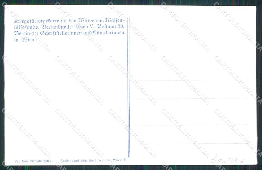 WW1 WWI Austrian Propaganda Marine cartolina XB6915 – retro