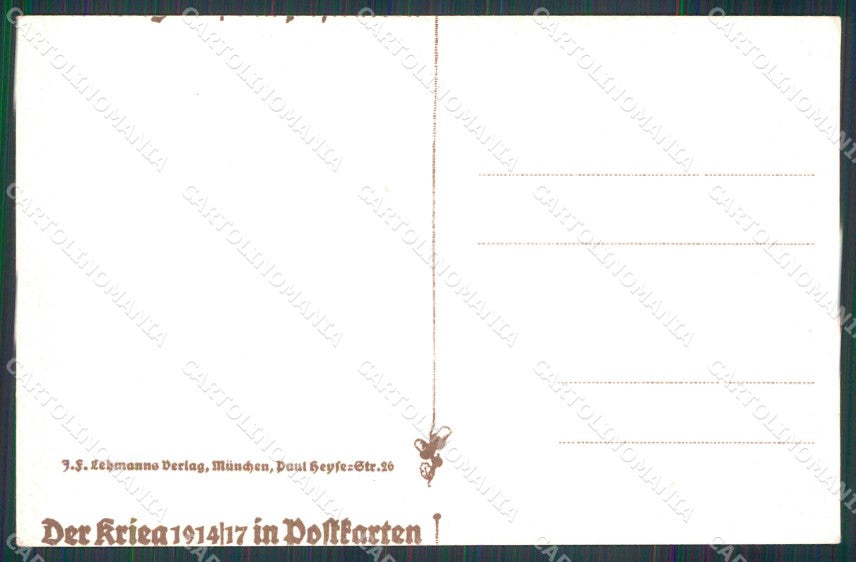 WW1 WWI German Propaganda Military cartolina XB6928 – retro