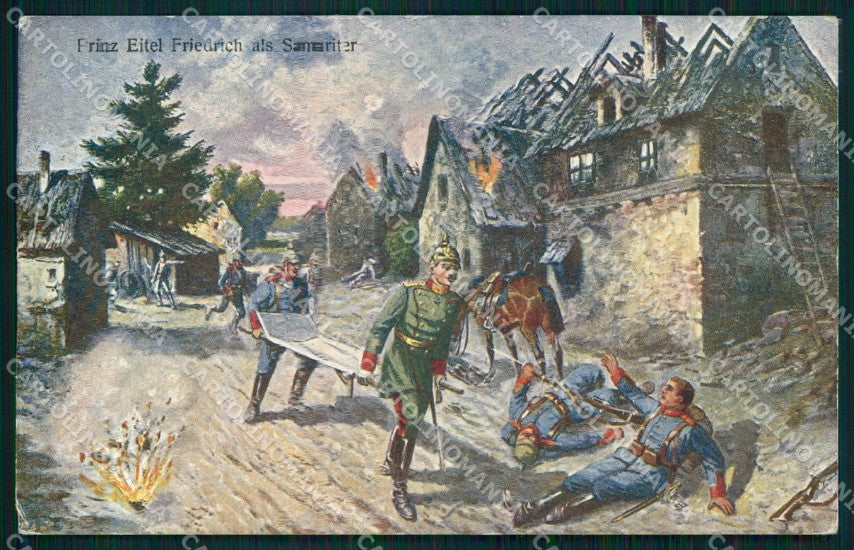 WW1 WWI German Propaganda Military cartolina XB6929 – fronte