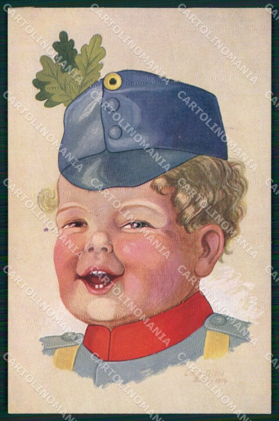 WW1 WWI German Propaganda Carl Diehl cartolina XB6932 – fronte