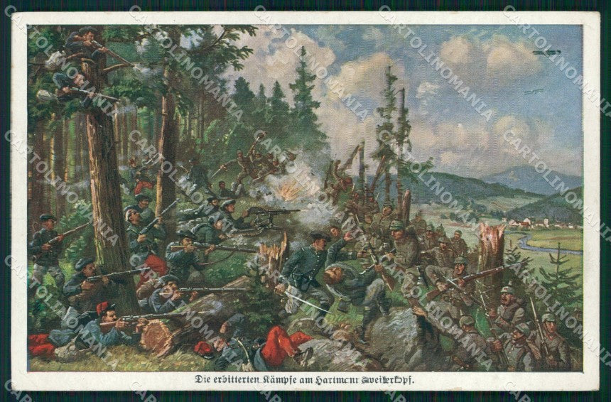 WW1 WWI German Propaganda Soldat Volkerkrieg 1914-15 cartolina XB6935 – fronte