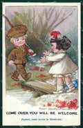 Artist Signed WW1 British Propaganda Children Fred Spurgin 939 cartolina XB6949 – fronte