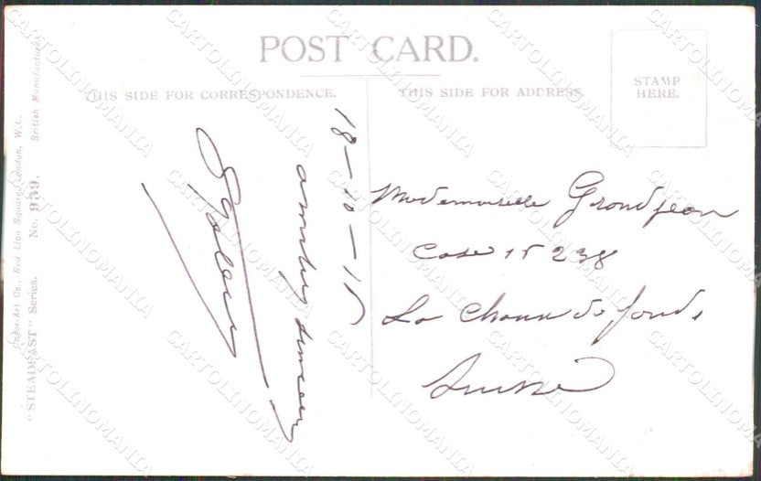 Artist Signed WW1 British Propaganda Children Fred Spurgin 1329 cartolina XB6950 – retro