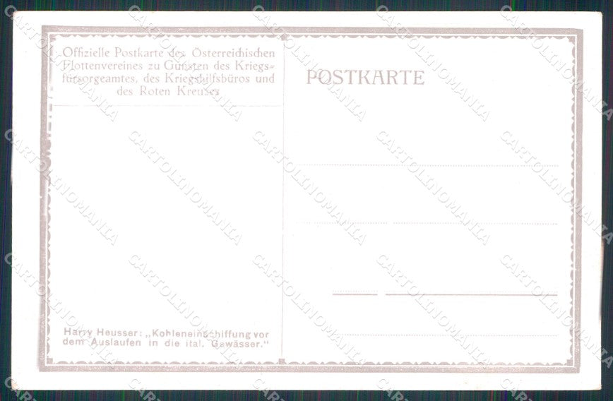 WW1 Austrian Propaganda Marine Roten Kreuzes H. Heusser cartolina XB6962 – retro