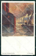 WW1 Austrian Propaganda Marine Roten Kreuzes H. Heusser cartolina XB6963 – fronte